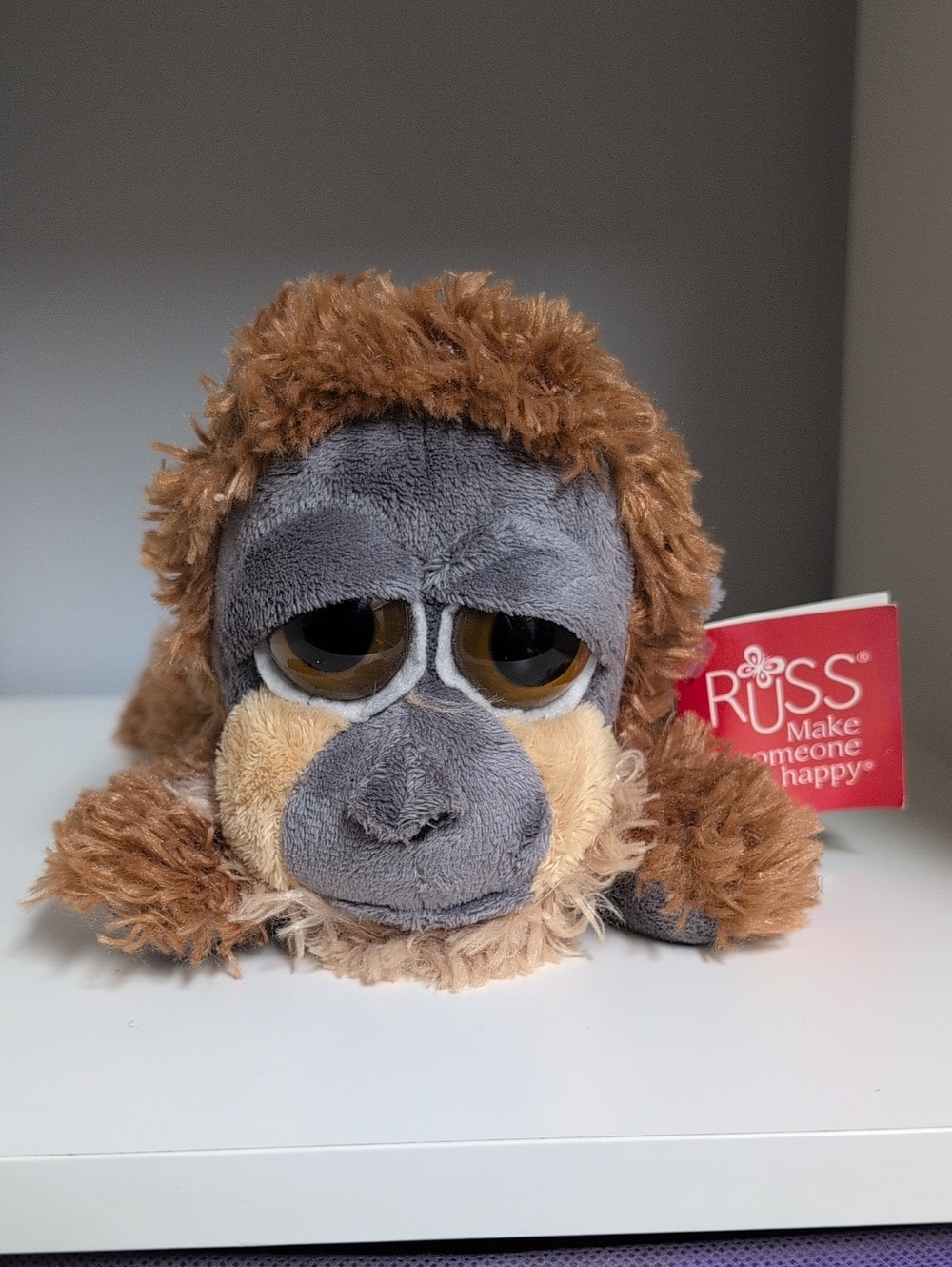 ❤️NWT❤️ RUSS Gordon The Monkey Orangutan Big Eye Collectible Plush 11"